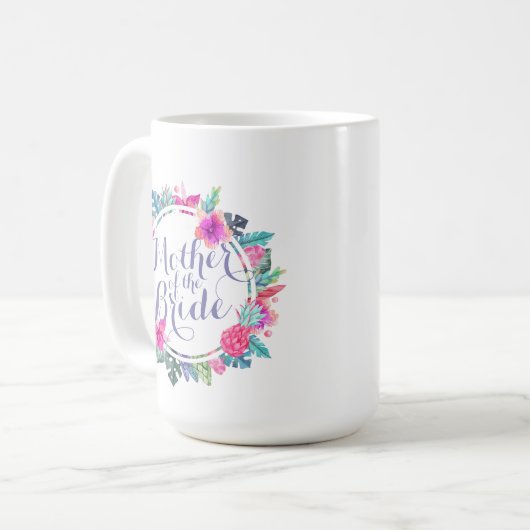 マザーオブザブライドトロピカルフローラクラシックマグ コーヒーマグカップ (正面左)
