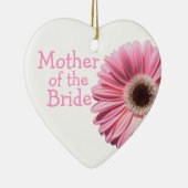 マザーオブザブライドピンクガーベラデイジー セラミックオーナメント (右)