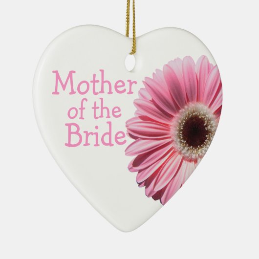 マザーオブザブライドピンクガーベラデイジー セラミックオーナメント (右)