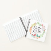 マザーオブザブライドフローラリース結婚ズノート ノートブック (内部)