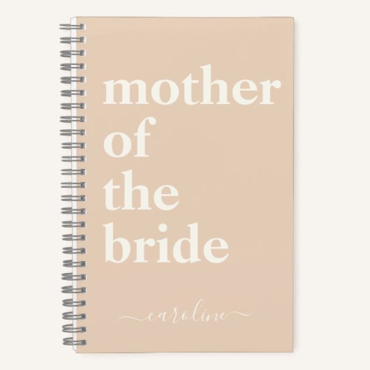 マザーオブザブライドミニマリストモダン赤面 ノートブック (正面)