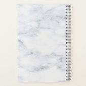 マザーオブザブライドモダンバラ金ゴールドハート大理石 ノートブック (裏面)