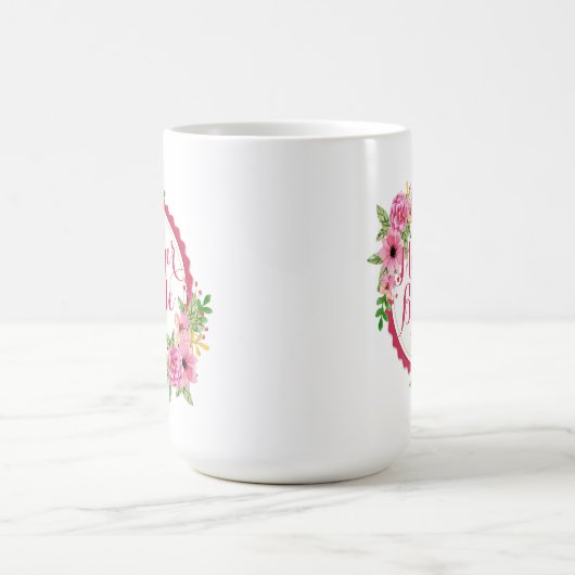 マザーオブザブライド結婚フローラクラシックマグ コーヒーマグカップ (中央)