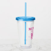 マザーオブザブリーズピンクカスタムブライダルパーティ アクリルタンブラー (右)