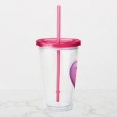 マザーオブザブリーズピンクブライダルパーティ パーソナライズされた アクリルタンブラー (右)