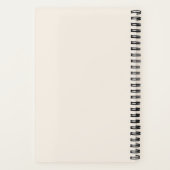 マザーオブザブリーズミニマリストパーソナライズされたアイボリー ノートブック (裏面)