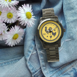 マザーオブチキンズモノグラムイニシャル 腕時計