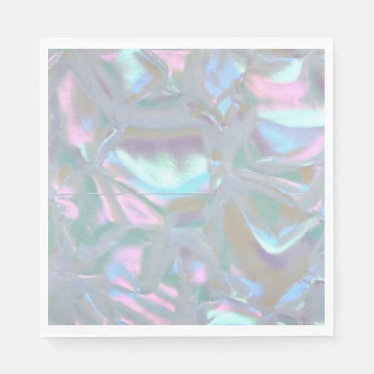 マザーオブパールのかわいらし紙結婚ナプキンス スタンダードランチョンナプキン (正面)