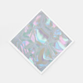 マザーオブパールのかわいらし紙結婚ナプキンス スタンダードランチョンナプキン (角)