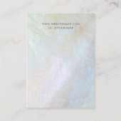 マザーオブパールエレガントイヤリングディスプレイ 名刺 (裏面)