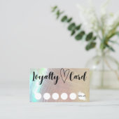 マザーオブパールシーシェルカスタマーロイヤリティカード 名刺 (スタンド正面)