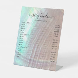 マザーオブパールシーシェル価格ペデスタルサイン 台座サイン