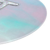 マザーオブパールジェミニ〔占星術の〕十二宮図シンボル カッティングボード (角)