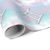 マザーオブパールジェミニ〔占星術の〕十二宮図シンボル ラッピングペーパー (ロールコーナー)