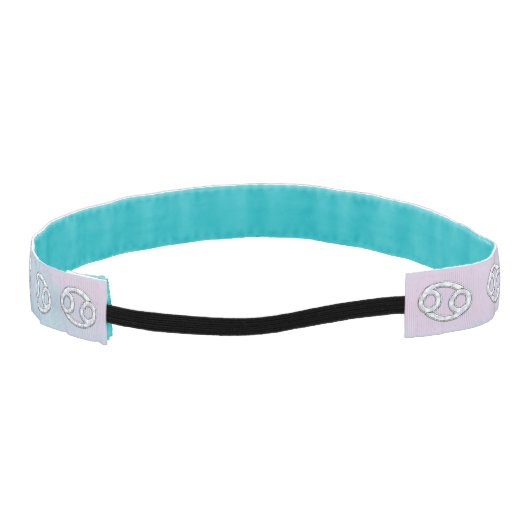 マザーオブパールスタイルがん〔占星術の〕十二宮図シンボル アスレチックヘッドバンド (裏面)