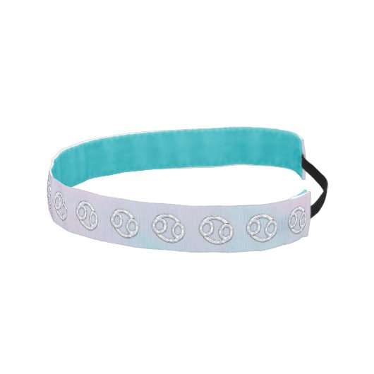 マザーオブパールスタイルがん〔占星術の〕十二宮図シンボル アスレチックヘッドバンド (右)
