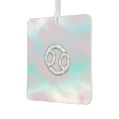 マザーオブパールスタイルがん〔占星術の〕十二宮図シンボル カーエアーフレッシュナー (左)