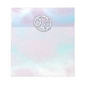 マザーオブパールスタイルがん〔占星術の〕十二宮図 ノートパッド (正面)