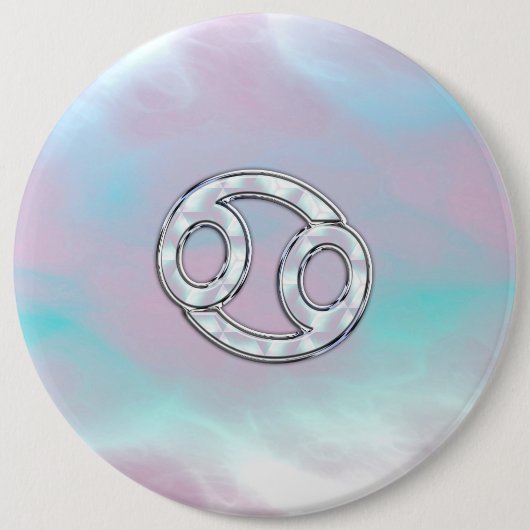 マザーオブパールスタイルがん〔占星術の〕十二宮図 缶バッジ (正面)