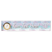 マザーオブパールスタイルアリースシンボル デスクネームプレート (正面)