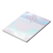 マザーオブパールスタイルアリー〔占星術の〕十二宮図シンボル ノートパッド (回転)