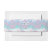 マザーオブパールスタイルアリー〔占星術の〕十二宮図シンボル 招待状ベリーバンド (正面例)