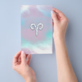 マザーオブパールスタイルアリー〔占星術の〕十二宮図標識 チラシ (ハンドル)