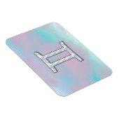 マザーオブパールスタイルジェミニ〔占星術の〕十二宮図サイン マグネット (右側)