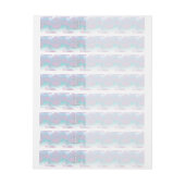 マザーオブパールスタイルジェミニ〔占星術の〕十二宮図サイン ラップアラウンド宛名ラベル (シート)