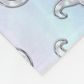 マザーオブパールスタイルタウロス〔占星術の〕十二宮図シンボル フリースブランケット (角)