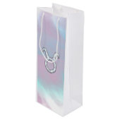 マザーオブパールスタイルタウロス〔占星術の〕十二宮図シンボル ワインギフトバッグ (正面アングル)