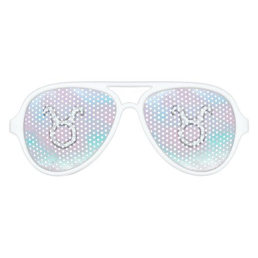 マザーオブパールスタイルタウロス〔占星術の〕十二宮図占星術 アビエーターサングラス (正面)