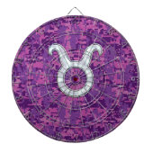 マザーオブパールタウロス〔占星術の〕十二宮図サインオンデジタル迷彩柄 ダーツボード (正面)