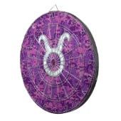 マザーオブパールタウロス〔占星術の〕十二宮図サインオンデジタル迷彩柄 ダーツボード (正面右)