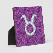 マザーオブパールタウロス〔占星術の〕十二宮図サインオンデジタル迷彩柄 フォトプラーク (正面)