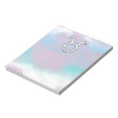 マザーオブパールタウロス〔占星術の〕十二宮図シンボル ノートパッド (回転)