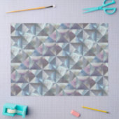 マザーオブパールテクスチャラグジュアリージオメトパターン(の模様が)あるリ 薄葉紙 (クラフト)