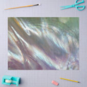 マザーオブパールテクスチャー豪華な虹色エレガント下 薄葉紙 (クラフト)