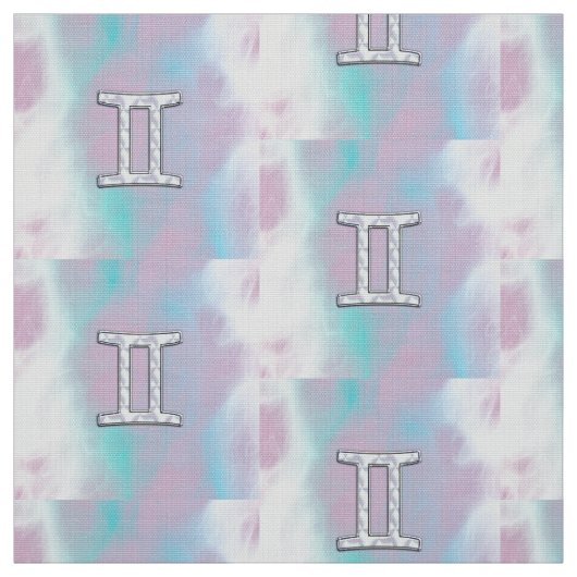 マザーオブパールデコールジェミニ〔占星術の〕十二宮図シンボル ファブリック (見本)