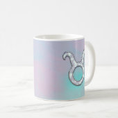 マザーオブパールヌーカースタイルタウラスサイン コーヒーマグカップ (正面右)