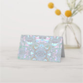 マザーオブパールフェイク座席表ゲストカード プレイスカード (裏面)