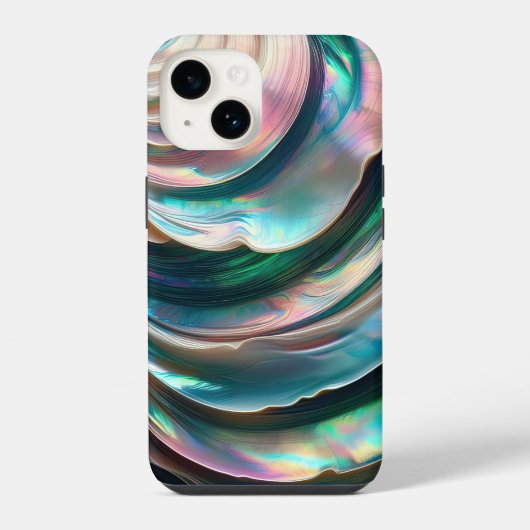 マザーオブパール・アバalone iPhoneケース (裏面)