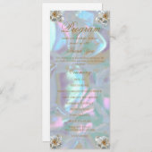 マザーオブフェイクパール結婚式 プログラム (正面/裏面)