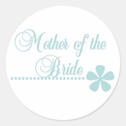 マザーオブブライドティール（緑がかった色）エレガンス ラウンドシール (正面)