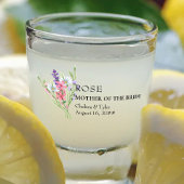マザーオブブライドワイルドフラワーメドウ結婚式の引き出物 ショットグラス