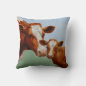 マザーガーンジー牛とかわいい子牛 クッション (裏面)