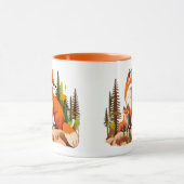 マザーキツネとキット マグカップ (中央)