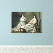 マザーキャサリンアグネスポートレート キャンバスプリント (インサイチュ (ウッドフロア))