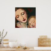マザーキャンバスと子キャンバスの印刷 ポスター (キッチン)