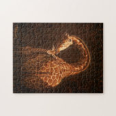 マザーキリンとベビー ジグソーパズル (横)